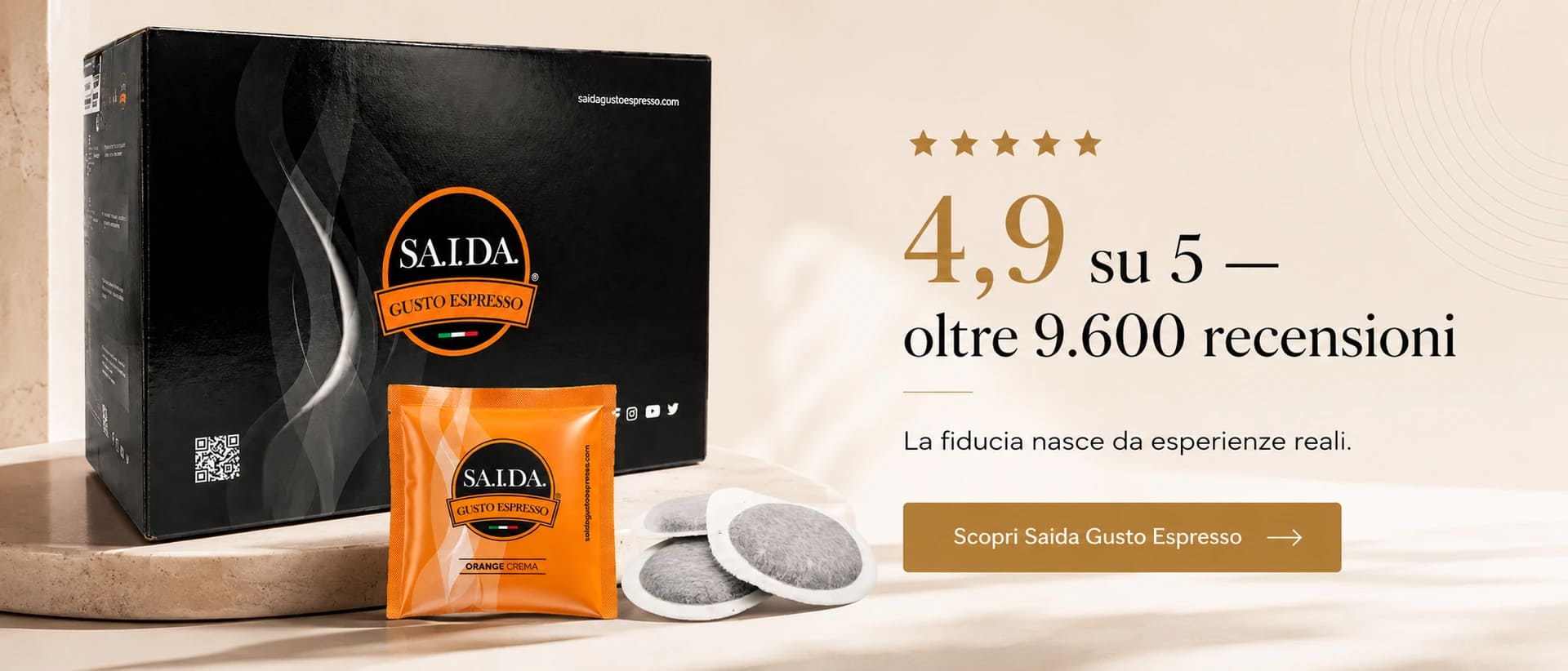 Le recensioni verificate dei clienti Saida Gusto Espresso